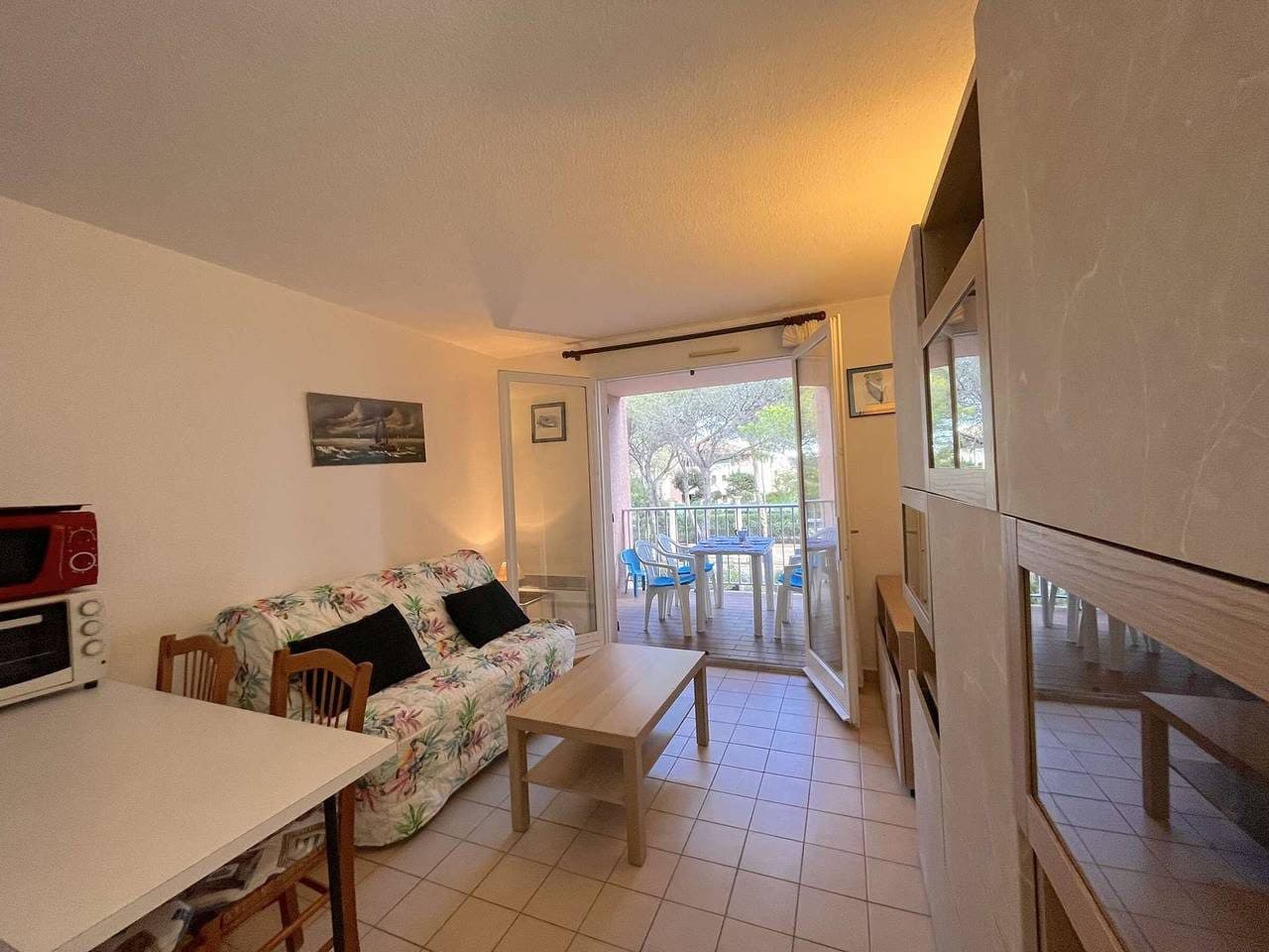 Studio cabine avec piscine, tennis et parking à 400m de la plage - 4 couchages, Saint-Aygulf 4